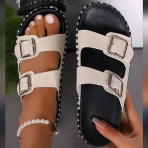 BRAND NEEW JESSICA SIMPSON WOMEN'S DOUBLE BUCKLE SANDALS G1